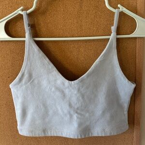 Brandy Melville blue super crop top